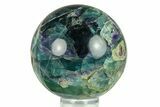 Colorful Banded Fluorite Sphere - China #284414-1